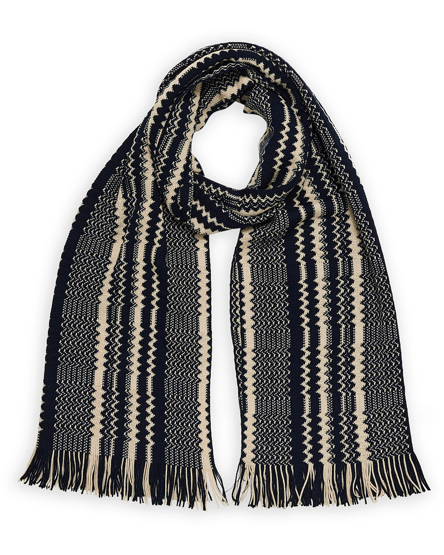 Herre | Missoni Wool Scarf Navy/Cream | Missoni | Wool Scarf Navy/Cream