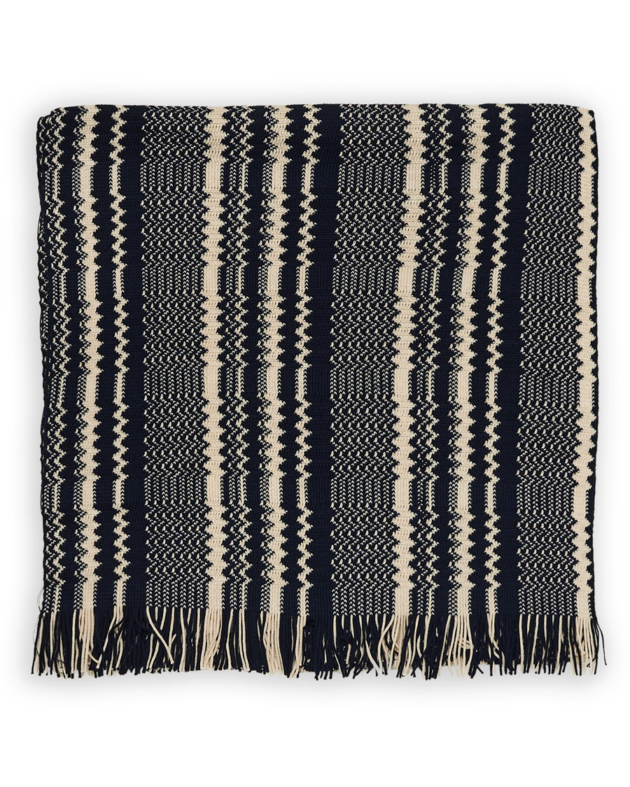 Herre | Missoni Wool Scarf Navy/Cream | Missoni | Wool Scarf Navy/Cream