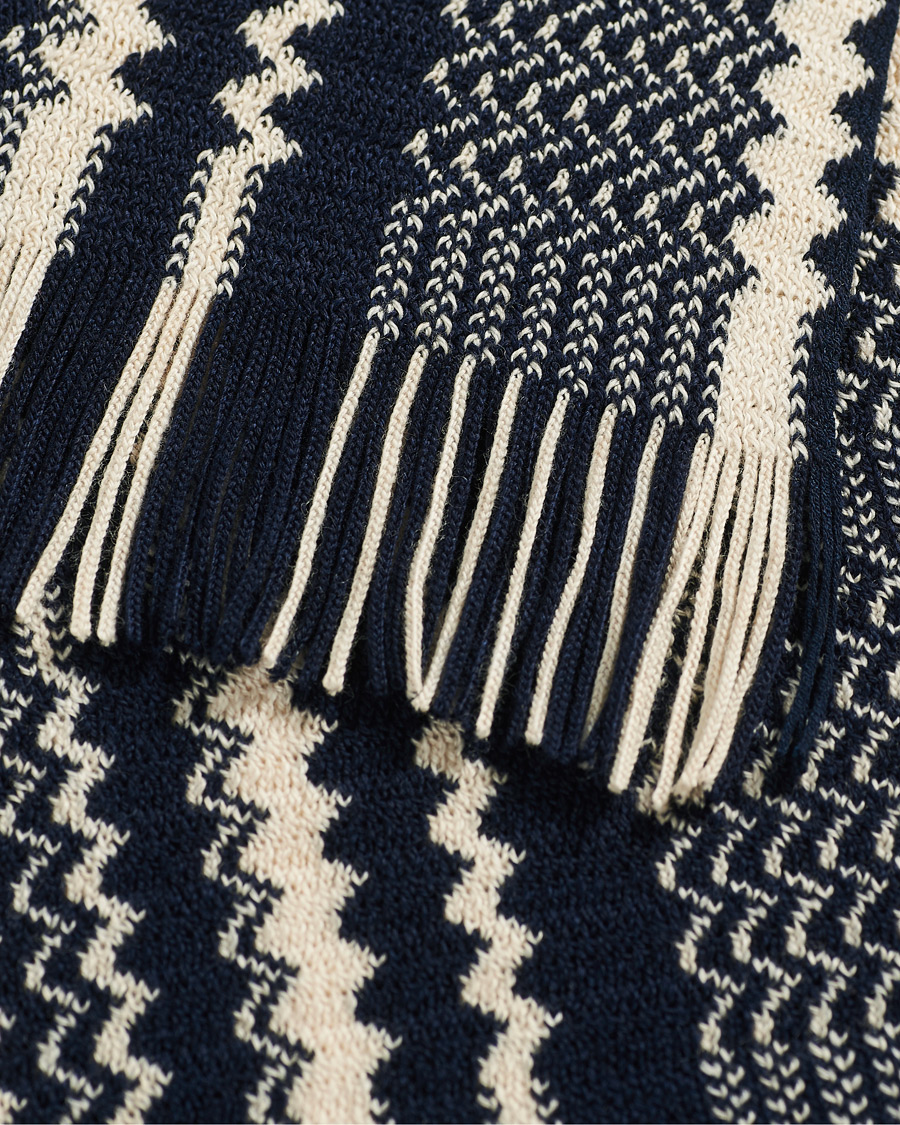 Herre | Missoni Wool Scarf Navy/Cream | Missoni | Wool Scarf Navy/Cream