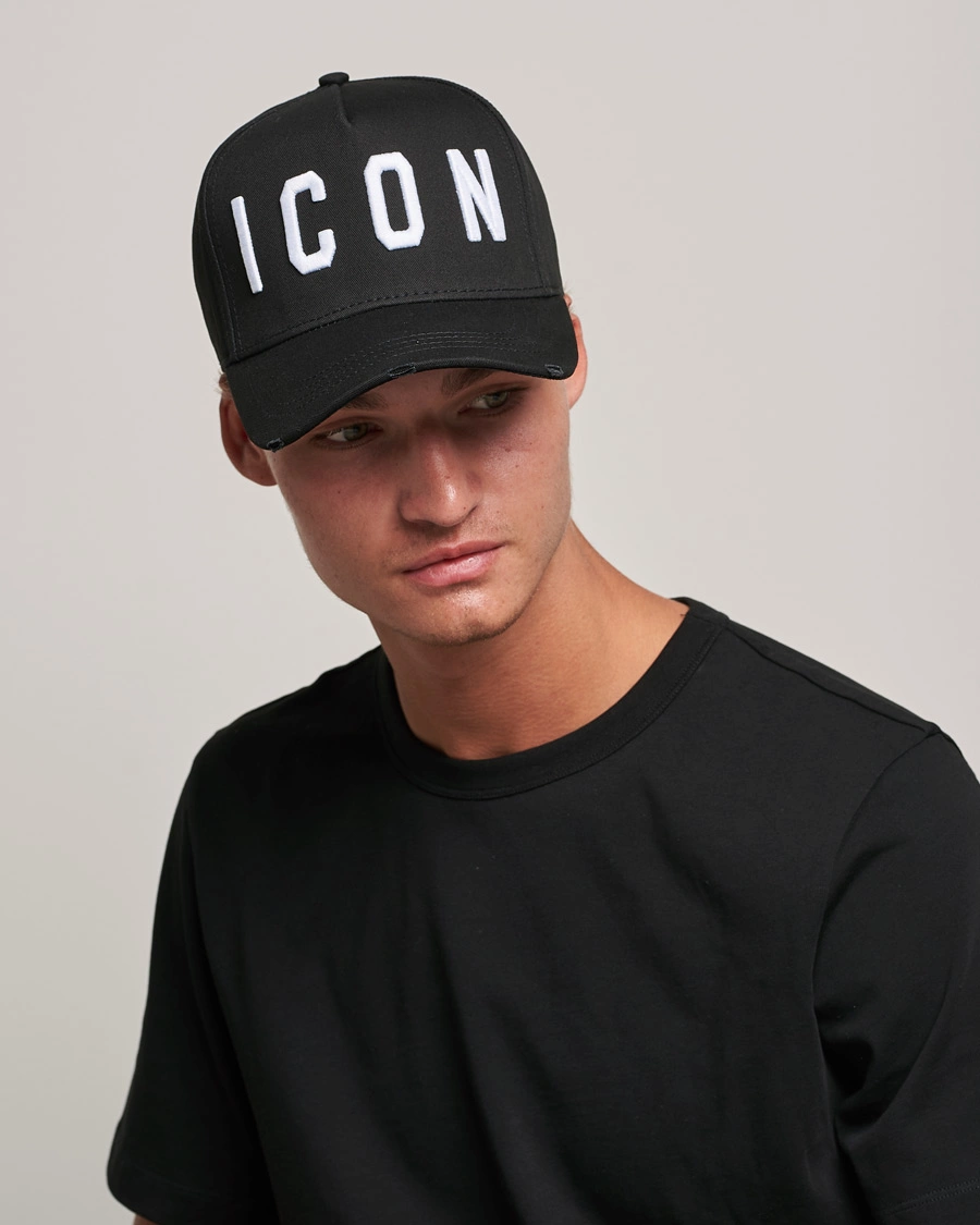 Herre | Luxury Brands | Dsquared2 | Icon Baseball Cap Black/White