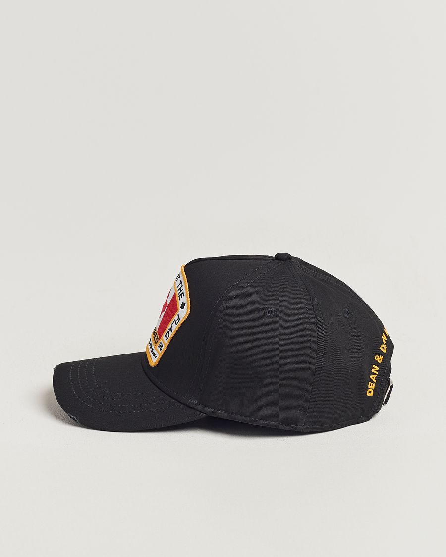 Herre | Dsquared2 Big Leaf Baseball Cap Black | Dsquared2 | Big Leaf Baseball Cap Black