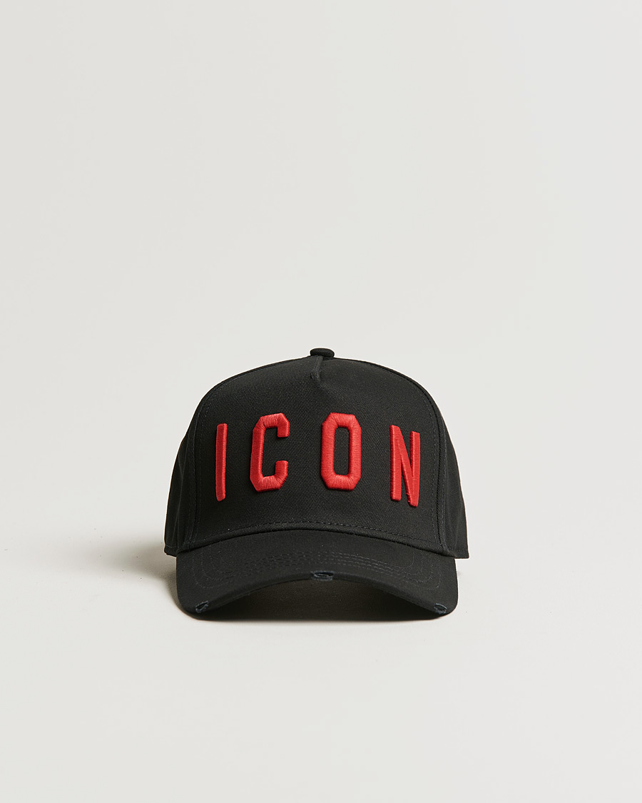 Herre | Dsquared2 Icon Baseball Cap Black/Red | Dsquared2 | Icon Baseball Cap Black/Red