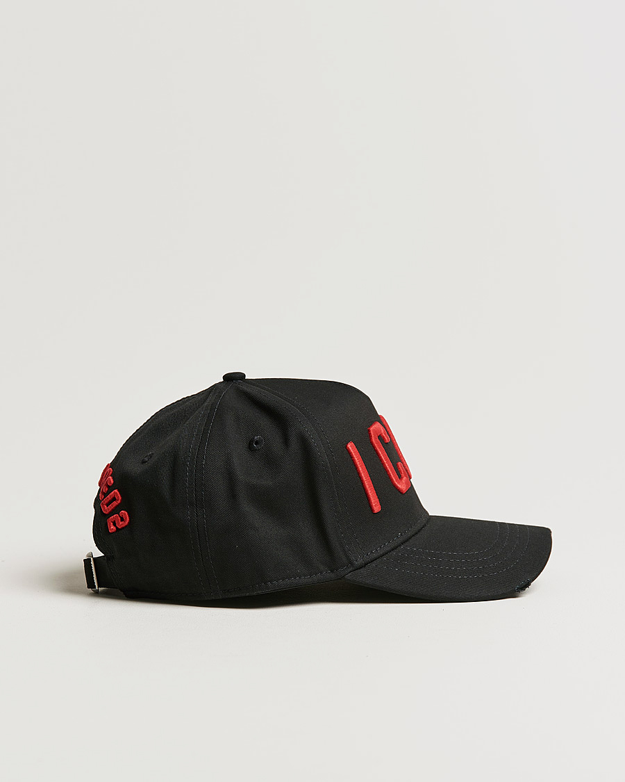 Herre | Dsquared2 Icon Baseball Cap Black/Red | Dsquared2 | Icon Baseball Cap Black/Red