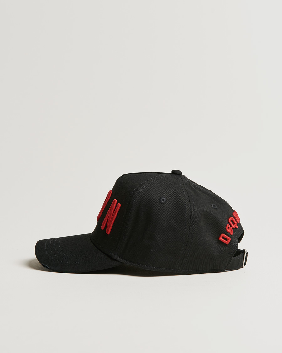 Herre | Dsquared2 Icon Baseball Cap Black/Red | Dsquared2 | Icon Baseball Cap Black/Red