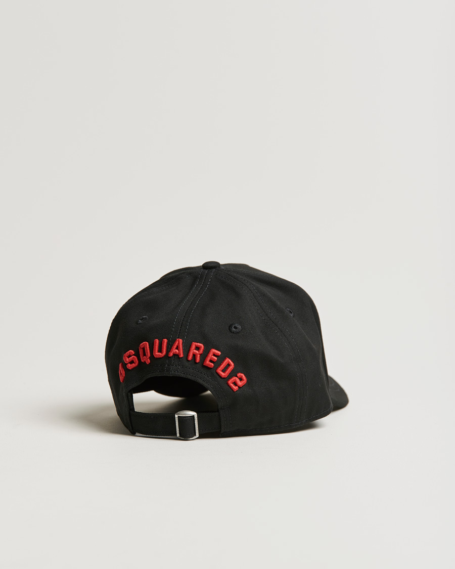 Herre | Dsquared2 Icon Baseball Cap Black/Red | Dsquared2 | Icon Baseball Cap Black/Red