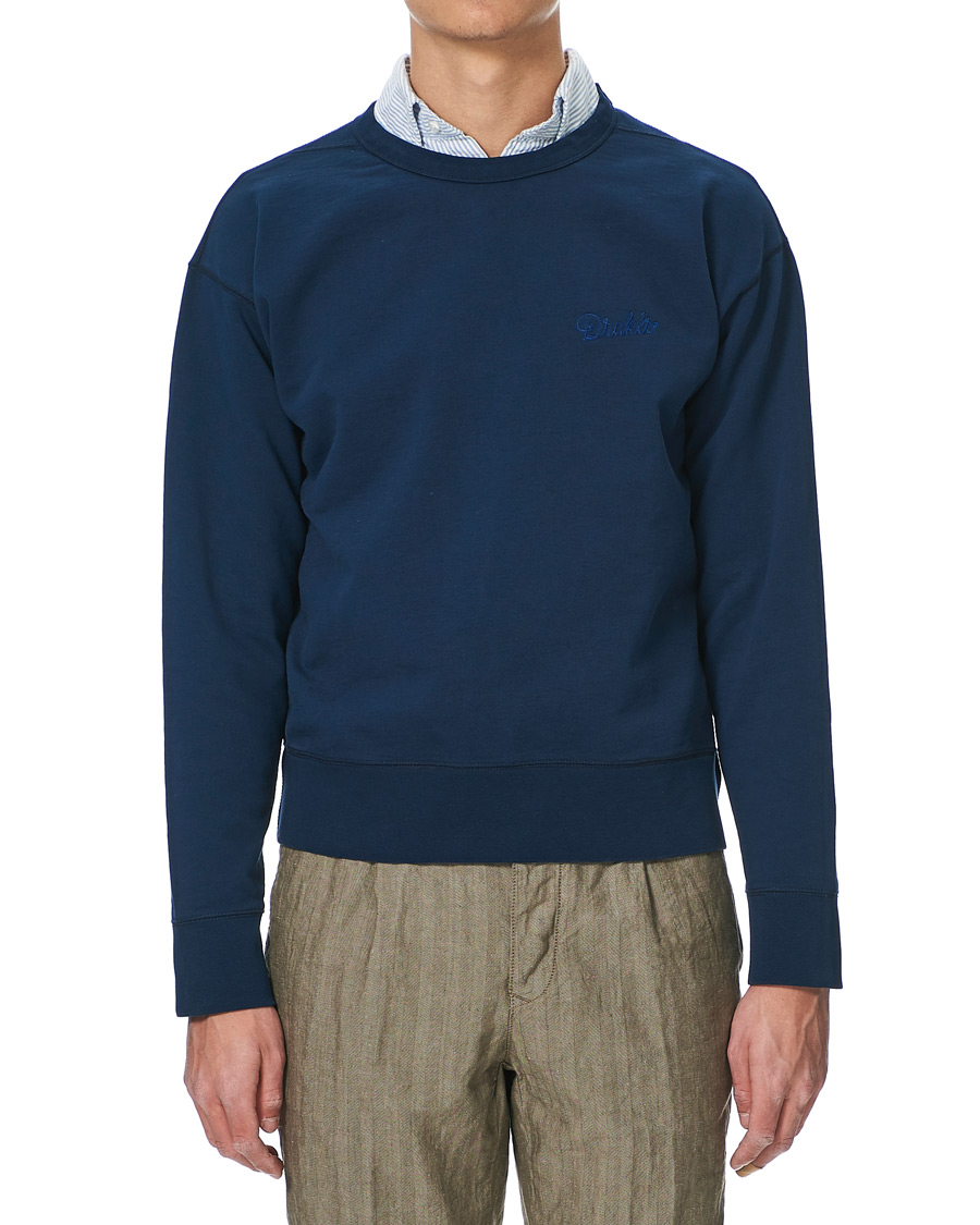 Herre | Trøjer | Drake's | Sweatshirt Solid Navy