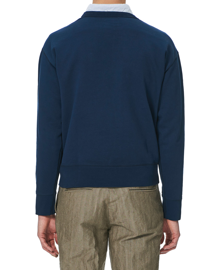 Herre | Trøjer | Drake's | Sweatshirt Solid Navy