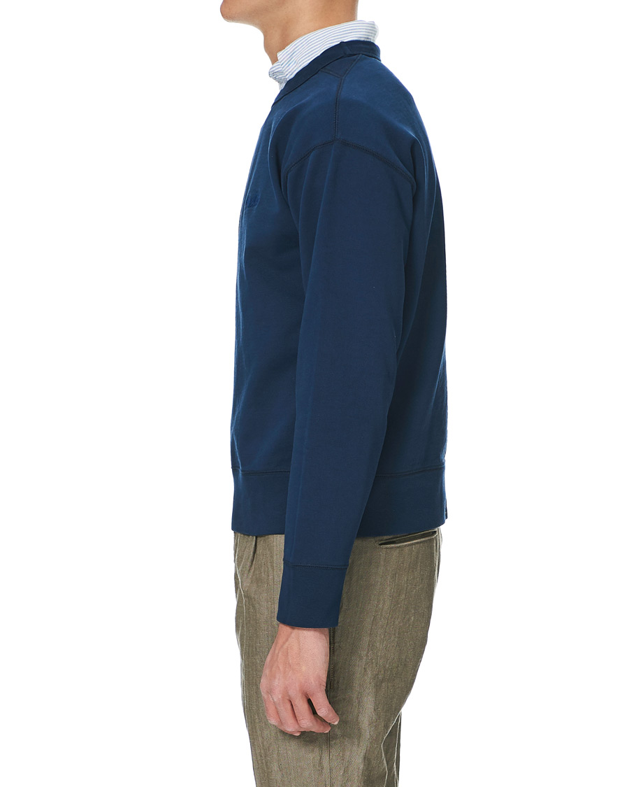 Herre | Trøjer | Drake's | Sweatshirt Solid Navy
