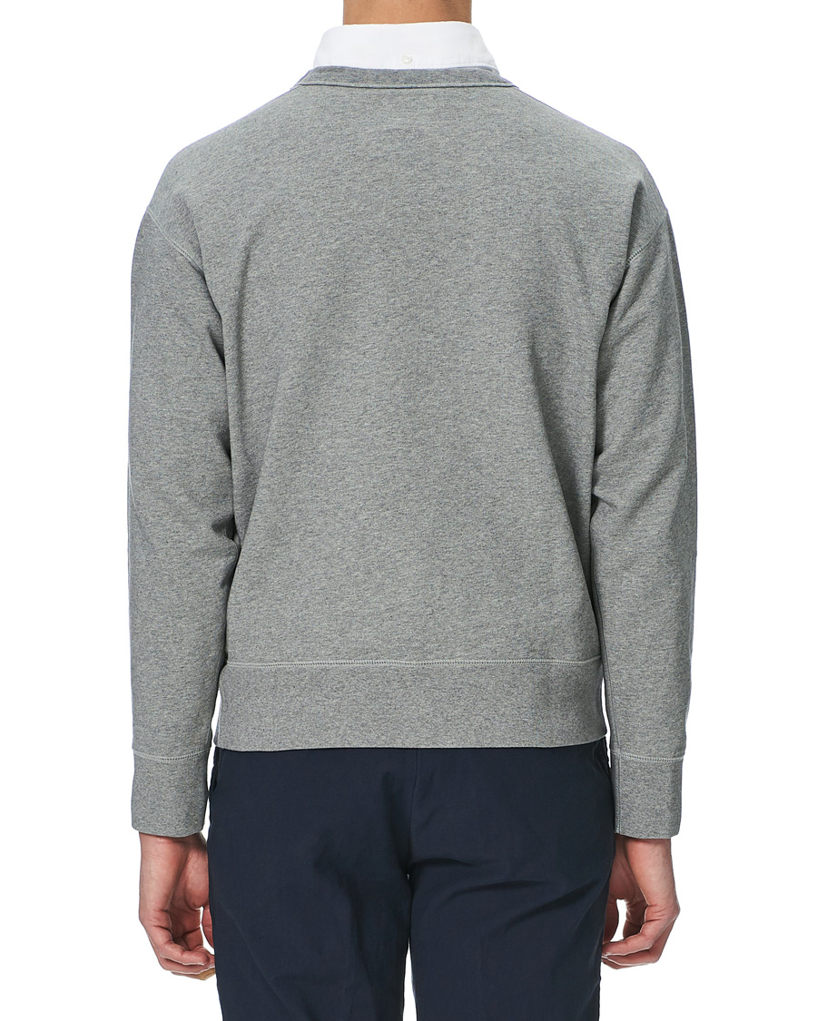 Herre | Trøjer | Drake's | Sweatshirt Solid Grey Melange