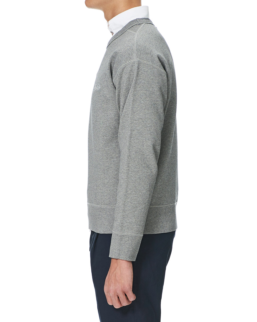 Herre | Trøjer | Drake's | Sweatshirt Solid Grey Melange