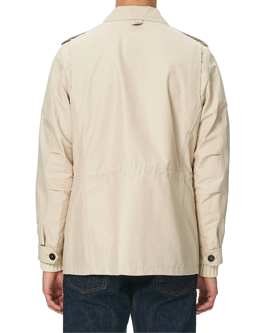 Herre | Jakker | Drake's | Cotton/Nylon Sport Jacket Ecru