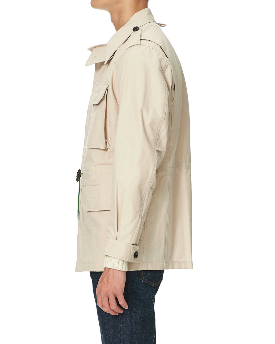 Herre | Jakker | Drake's | Cotton/Nylon Sport Jacket Ecru