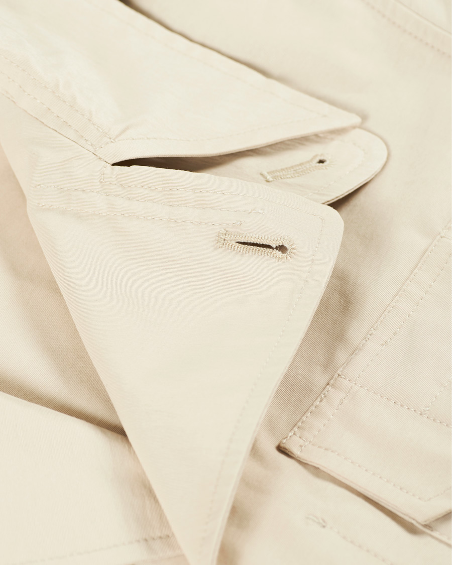 Herre | Jakker | Drake's | Cotton/Nylon Sport Jacket Ecru