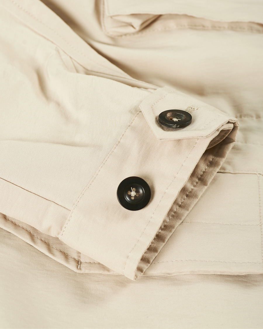 Herre | Jakker | Drake's | Cotton/Nylon Sport Jacket Ecru