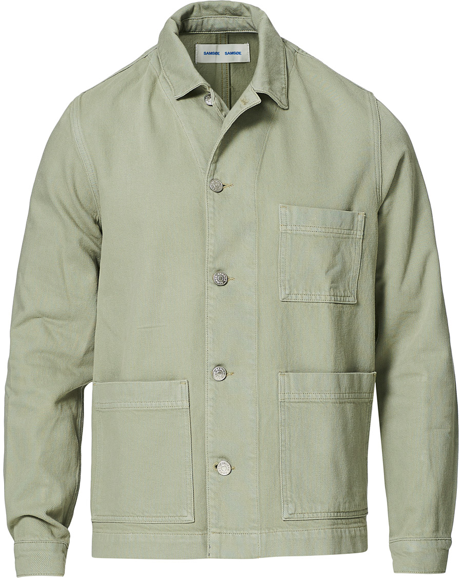 Herre | Skjorter | Samsøe Samsøe | Samsøe & Samsøe New Worker Jacket Seagrass