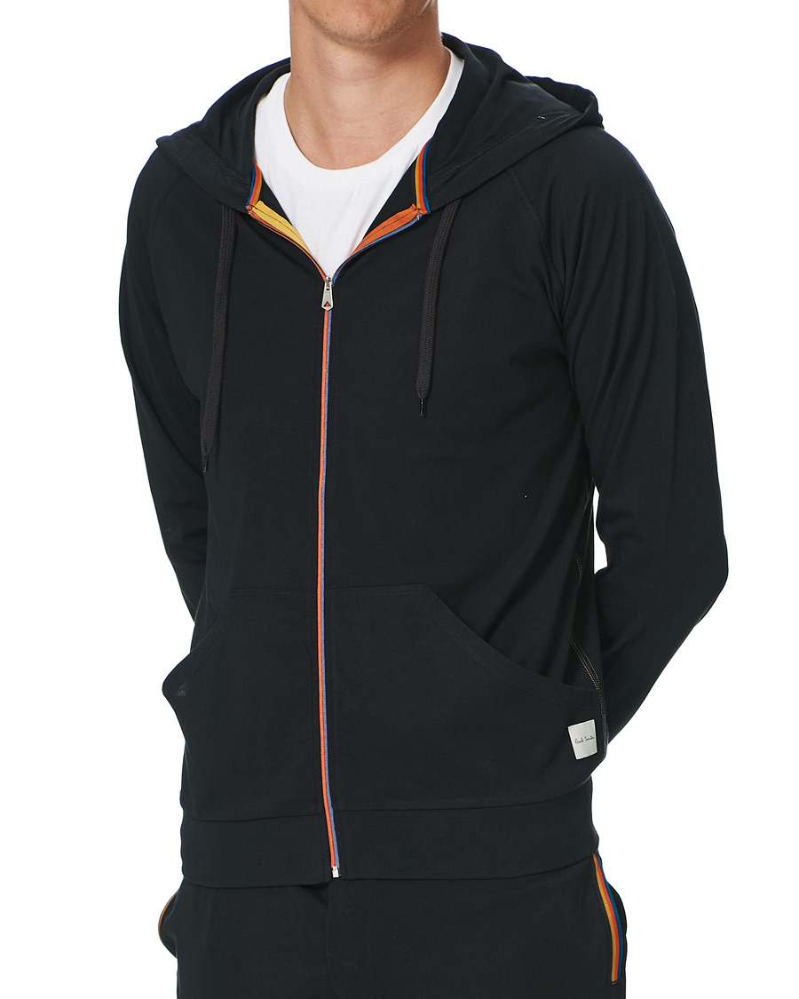 Herre | Paul Smith Tape Zip Hoodie Black | Paul Smith | Tape Zip Hoodie Black