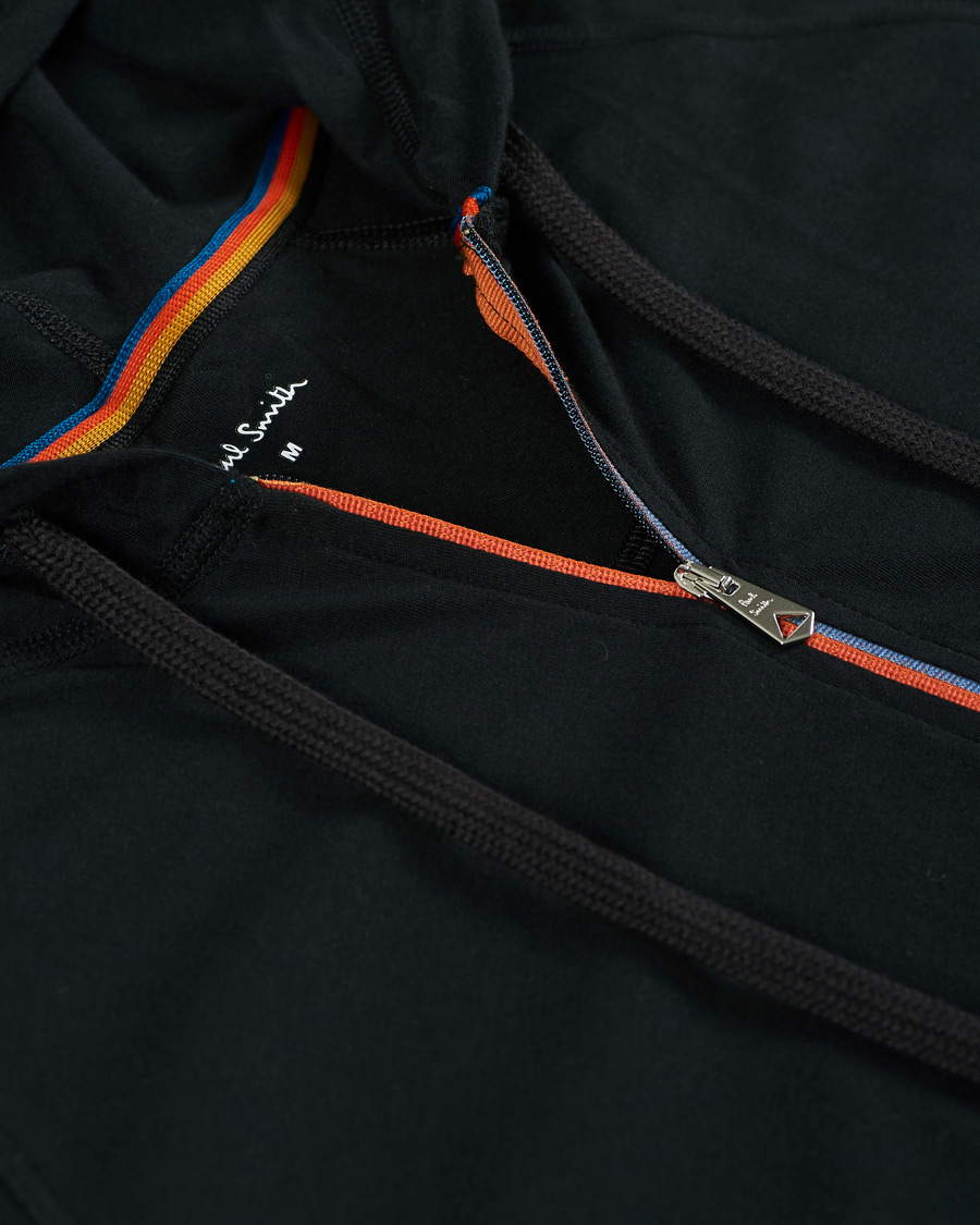 Herre | Paul Smith Tape Zip Hoodie Black | Paul Smith | Tape Zip Hoodie Black