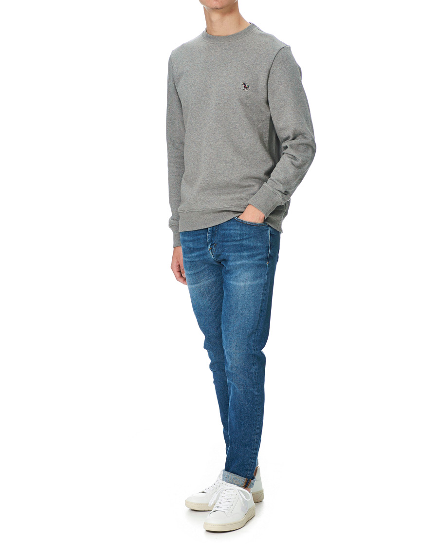 Herre | Grå sweatshirts | PS Paul Smith | Organic Cotton Zebra Sweatshirt Grey