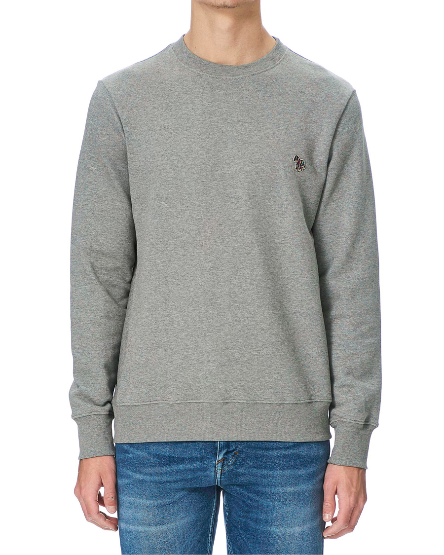 Herre | Trøjer | PS Paul Smith | Organic Cotton Zebra Sweatshirt Grey