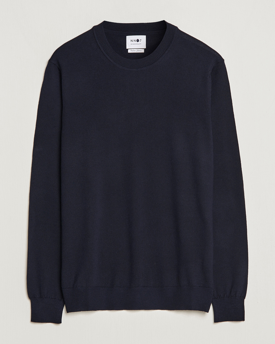 Herre | Trøjer | NN07 | Ted Merino Crew Neck Pullover Navy Blue