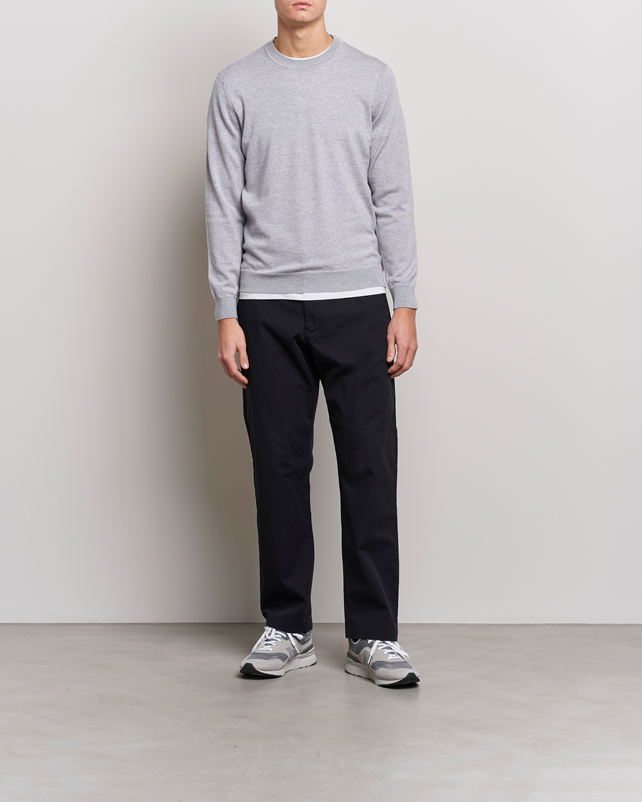 Herre | Trøjer | NN07 | Ted Merino Crew Neck Pullover Light Grey