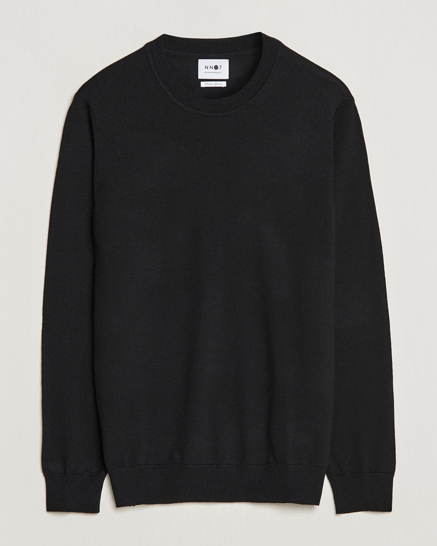 Herre | Trøjer | NN07 | Ted Merino Crew Neck Pullover Black