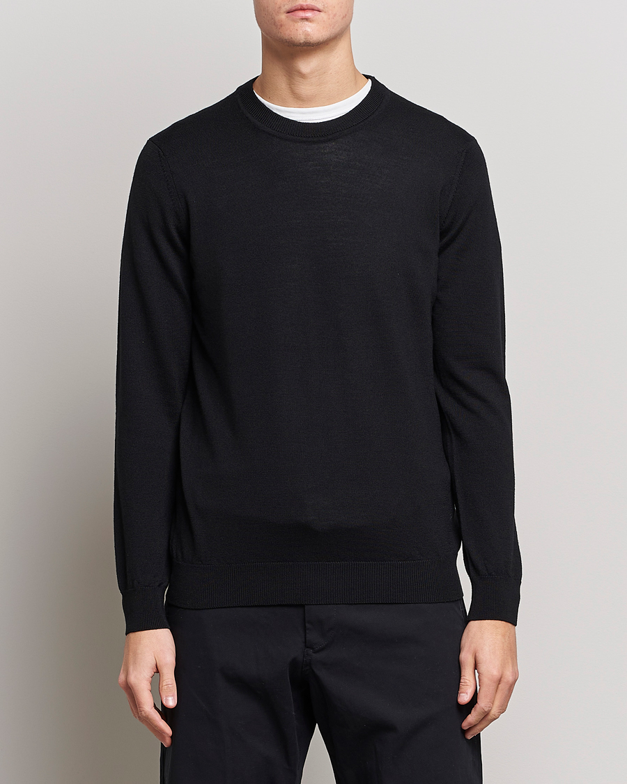 Herre | Trøjer | NN07 | Ted Merino Crew Neck Pullover Black