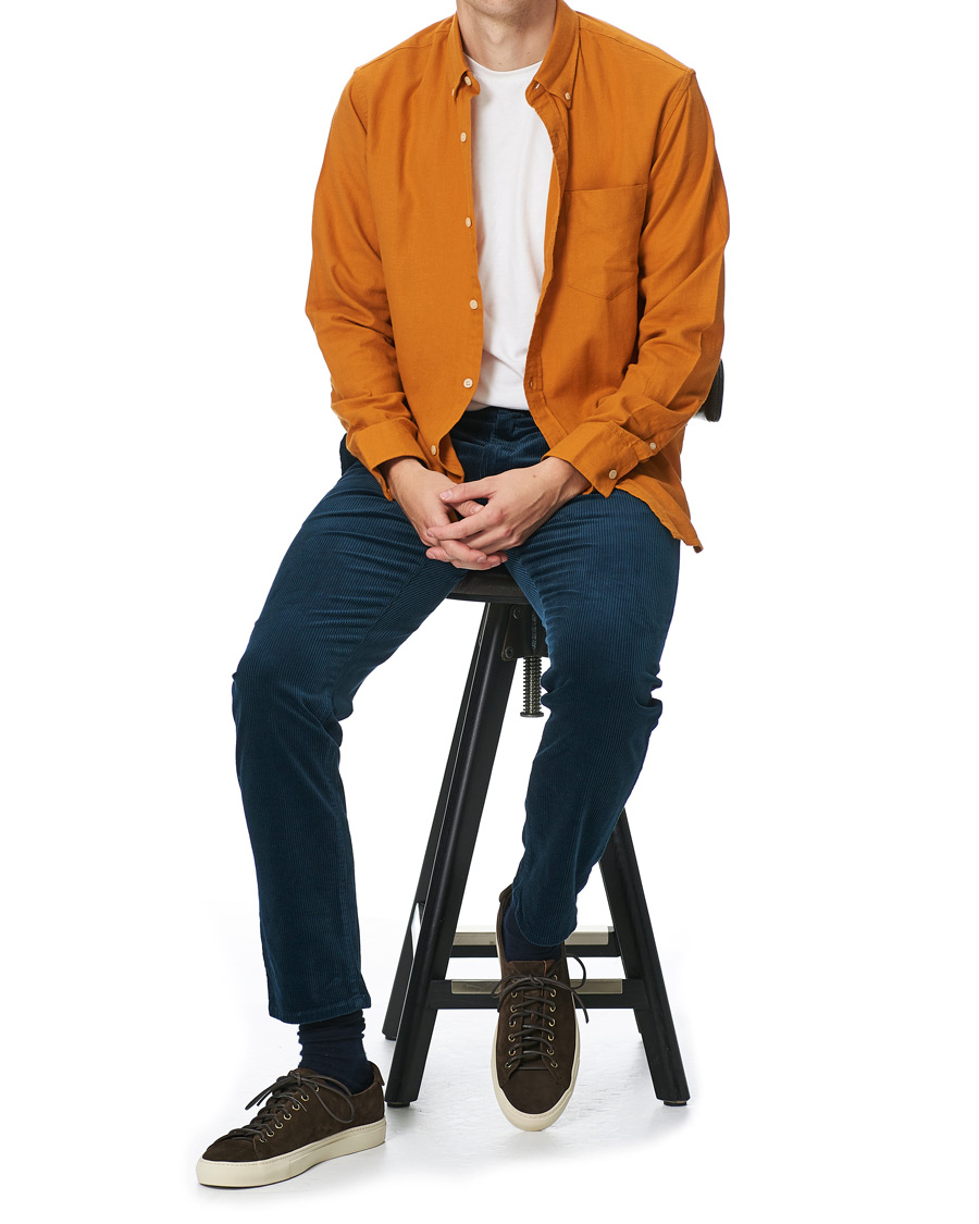 Herre | Bukser | NN07 | Karl Regular Fit Corduroy Trousers Ocean