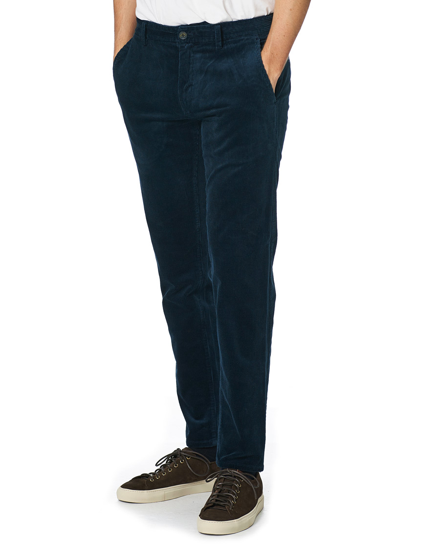 Herre | Bukser | NN07 | Karl Regular Fit Corduroy Trousers Ocean