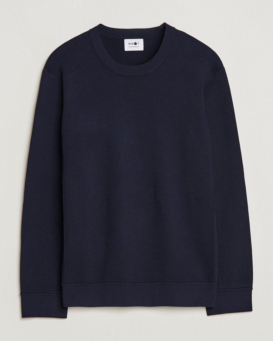 Herre | Trøjer | NN07 | Luis Cotton/Modal Pullover Navy Blue