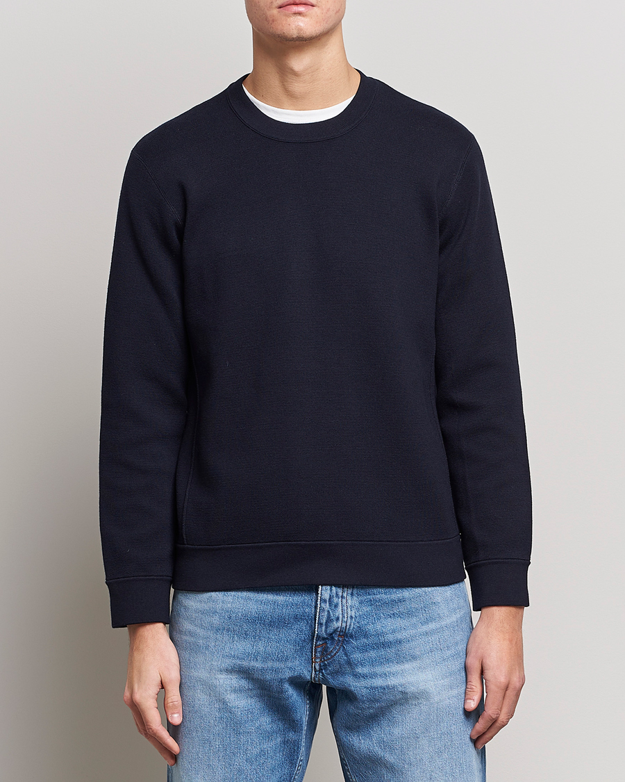 Herre | Trøjer | NN07 | Luis Cotton/Modal Pullover Navy Blue