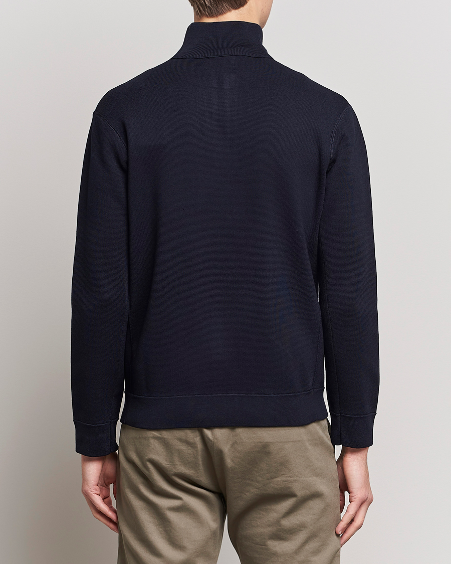 Herre | Trøjer | NN07 | Luis Cotton/Modal Full Zip Sweater Navy Blue