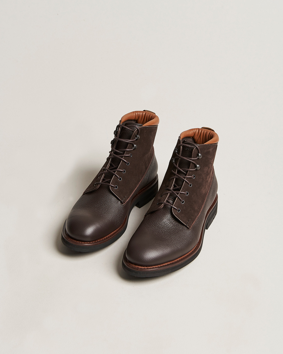 Herre | Heschung Raphia Leather/Suede Boot Moro/Coffee | Heschung | Raphia Leather/Suede Boot Moro/Coffee
