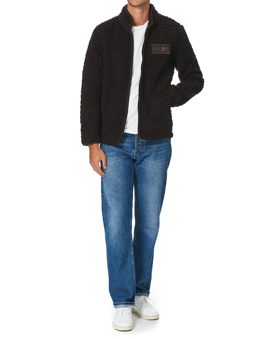 Herre | Trøjer | NN07 | Morten Fleece Full Zip Brown
