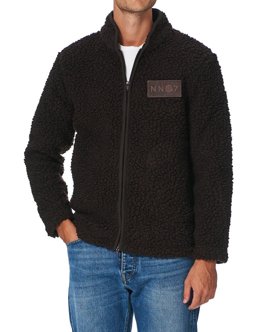 Herre | Trøjer | NN07 | Morten Fleece Full Zip Brown
