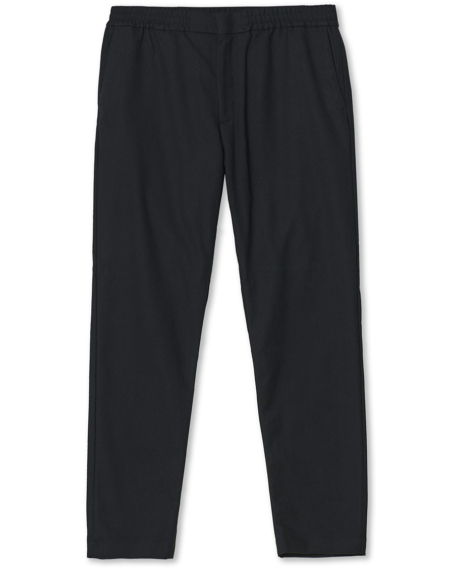 Herre | Bukser | NN07 | Foss Brushed Drawstring Pants Navy Blue