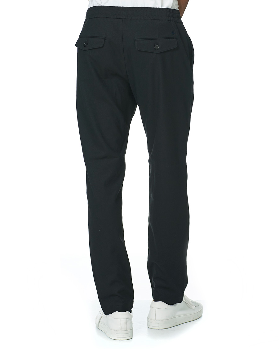 Herre | Bukser | NN07 | Foss Brushed Drawstring Pants Navy Blue