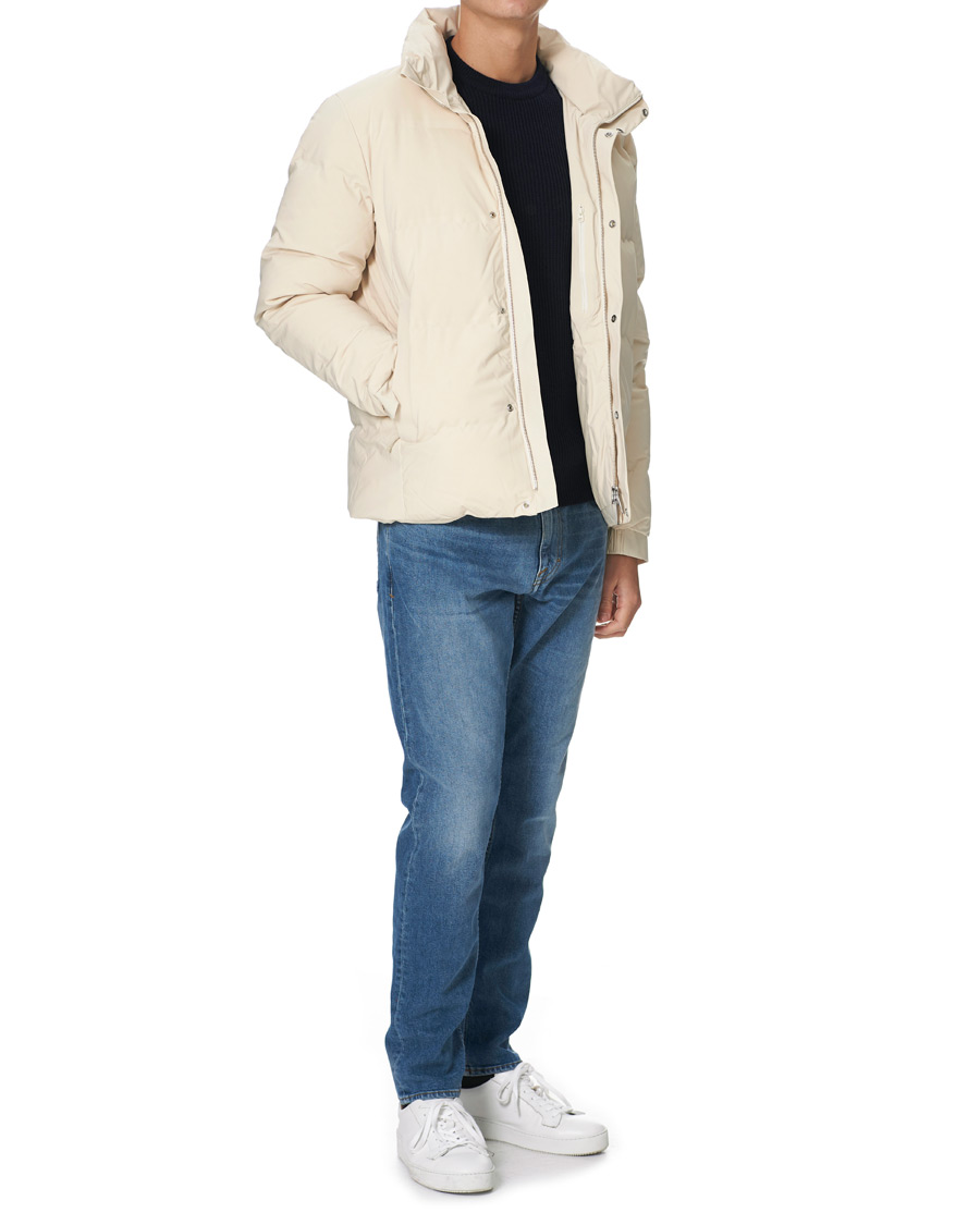 Herre | Jakker | NN07 | Golfie Short Down Puffer Jacket Ecru