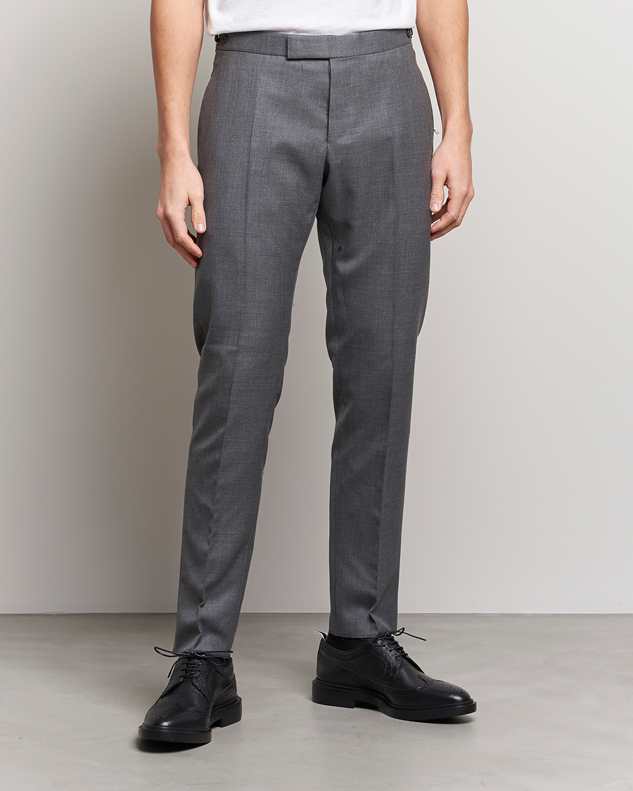 Herre | Habitbukser | Thom Browne | Super 120s Wool Trousers Medium Grey