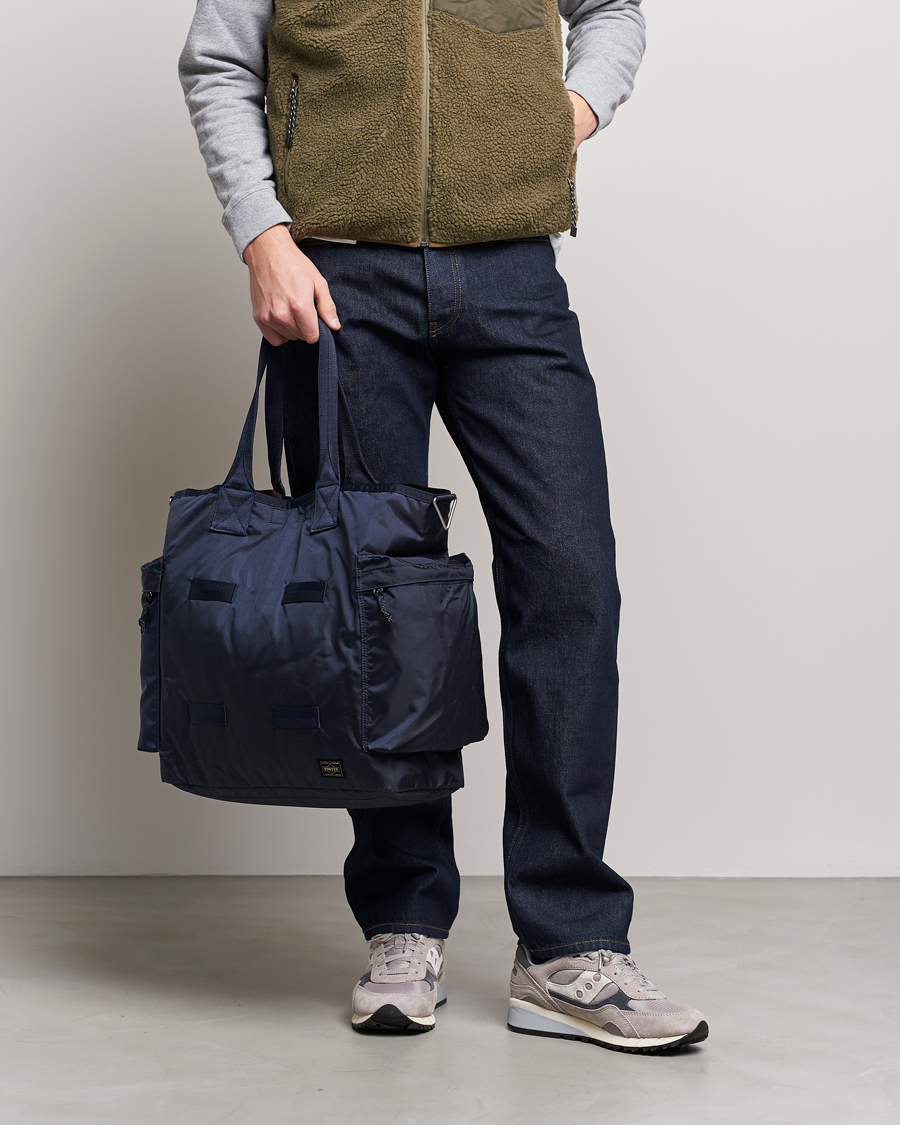 Herre | Nye produktbilleder | Porter-Yoshida & Co. | Force 2Way Tote Bag Navy Blue