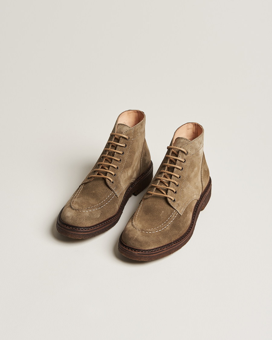 Herre | Sko | Astorflex | Nuvoflex Lace Up Boot Stone Suede