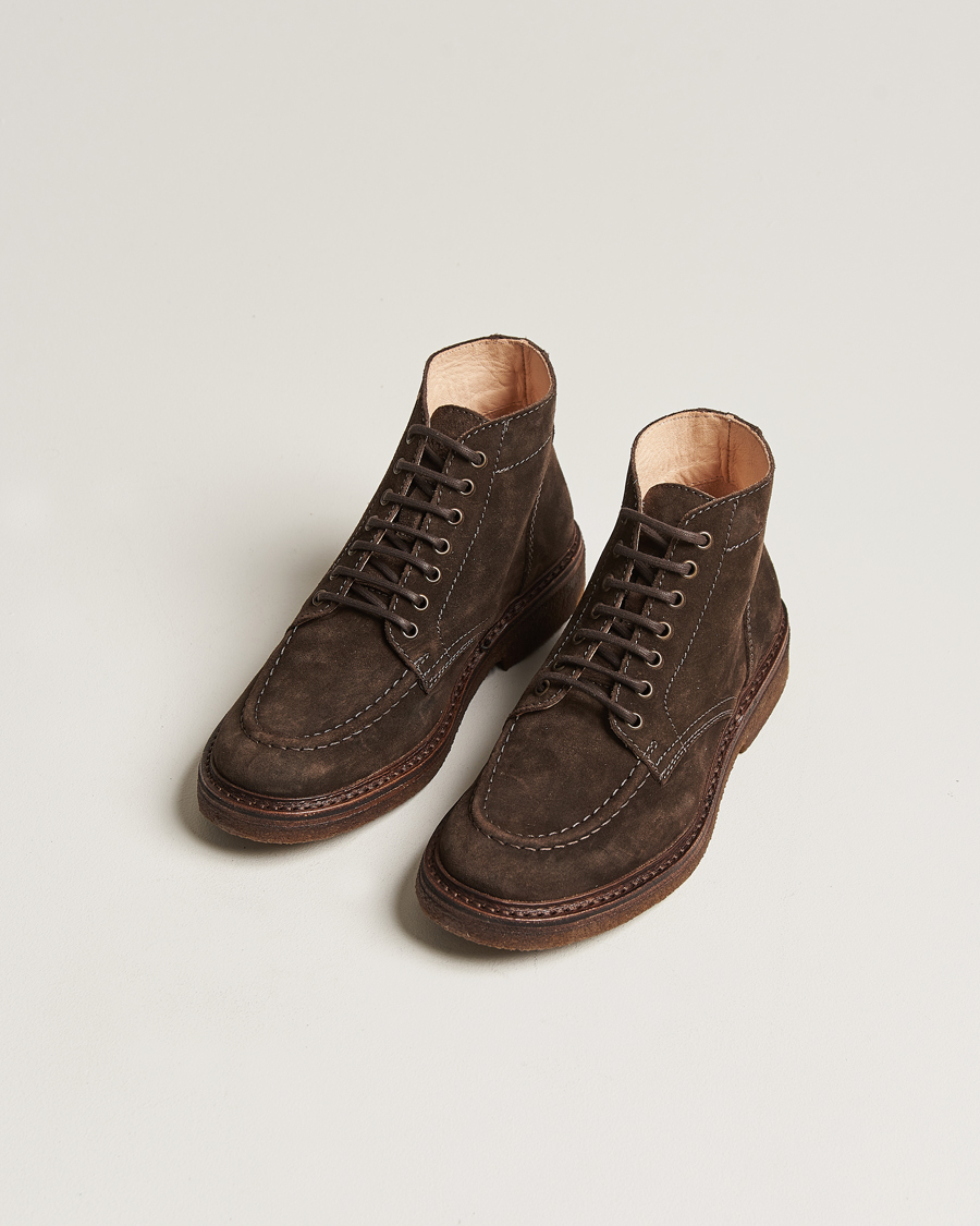 Herre | Snørestøvler | Astorflex | Nuvoflex Lace Up Boot Dark Brown Suede