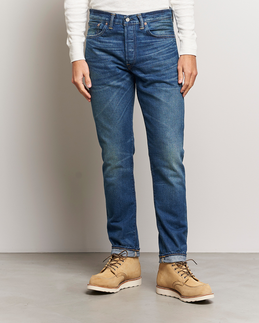 Herre | American Heritage | RRL | Slim Narrow 5-Pocket Denim Grandfalls Wash