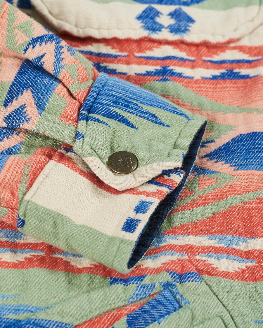 Herre | Skjorter | RRL | Brown Bear Shirt Jacket Sage/Blue