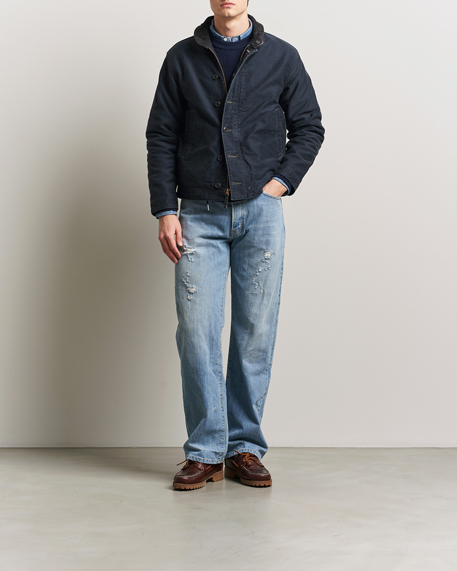 Herre | Jakker | RRL | Bower Deck Jacket Dark Navy