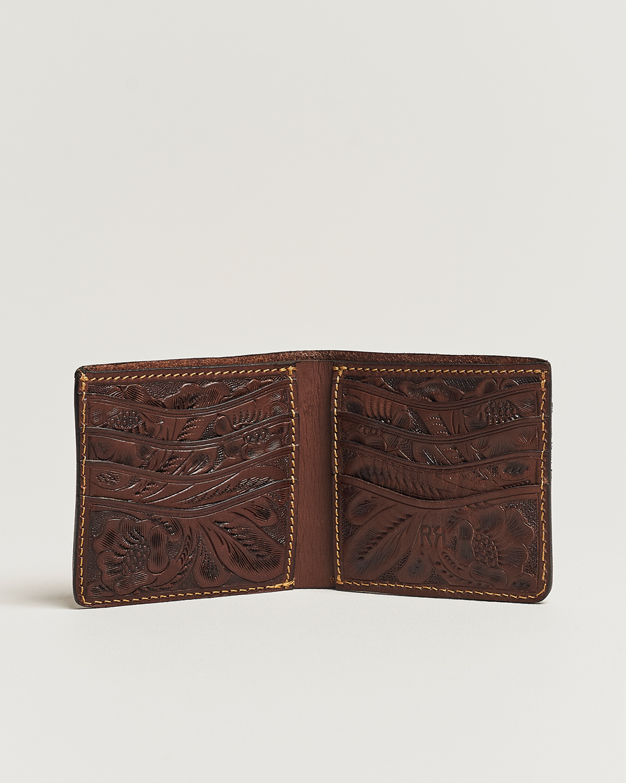 Herr |  | RRL | Embossed Billfold Wallet Dark Brown