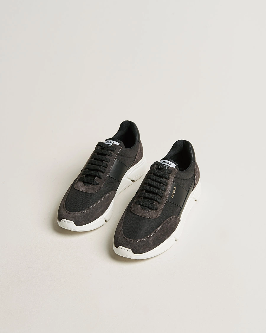 Herre |  | Axel Arigato | Genesis Vintage Runner Sneaker Black/Grey Suede
