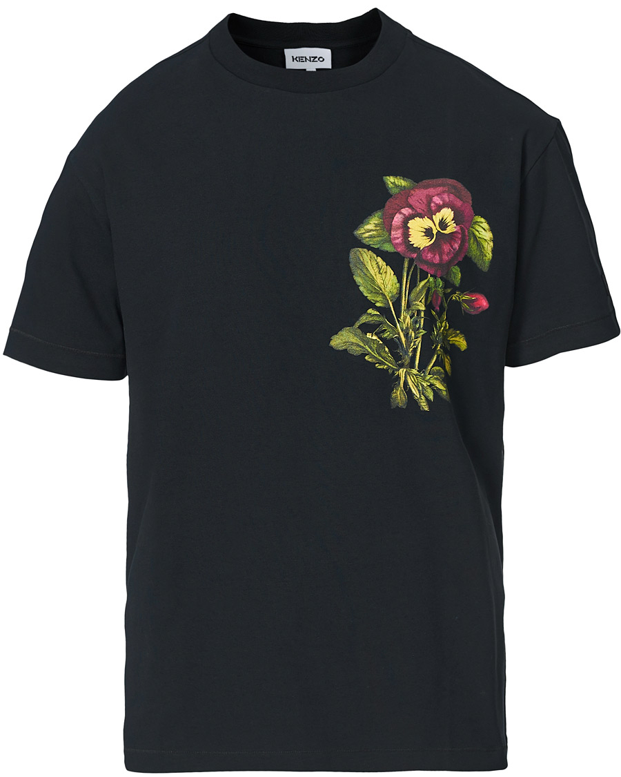 Herre | T-Shirts | KENZO | Flower Print T-Shirt Black