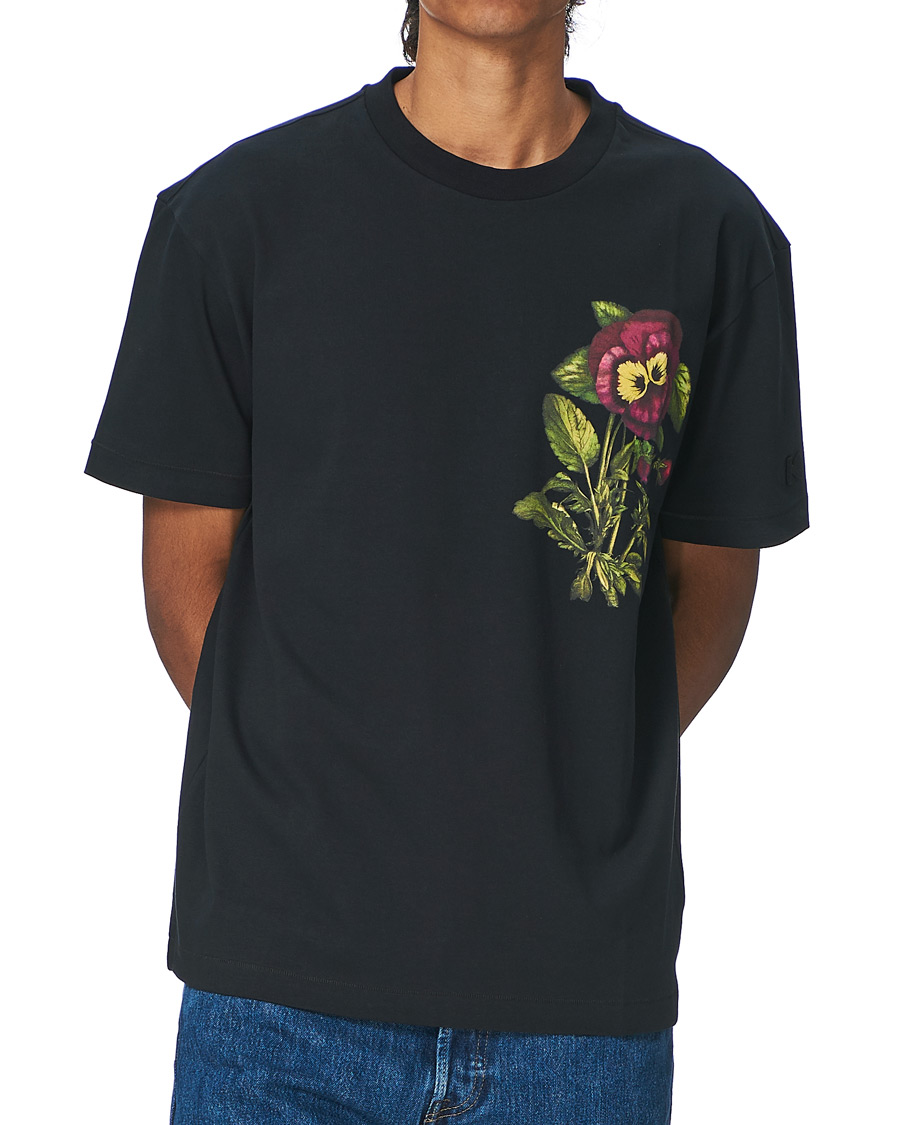 Herre | T-Shirts | KENZO | Flower Print T-Shirt Black