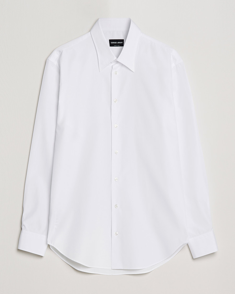 Herre | Casual | Giorgio Armani | Slim Fit Dress Shirt White